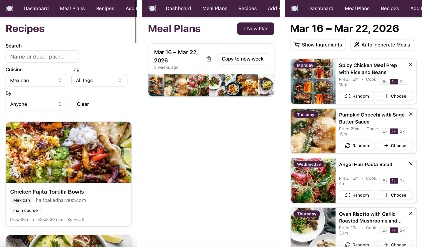 Meal Planner screenshot